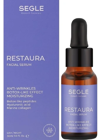 Сироватка зволожуюча проти зморшок для обличчя Restaura Facial Serum 30ml (1400131-24203833) Segle (379861876)