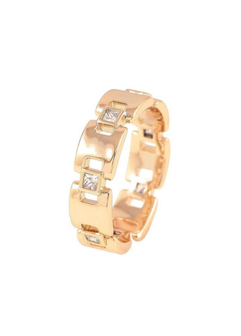 Кольцо Позолота 18K «Браслетные звенья с цирконием» (257292) р. Xuping Jewelry (356456284)