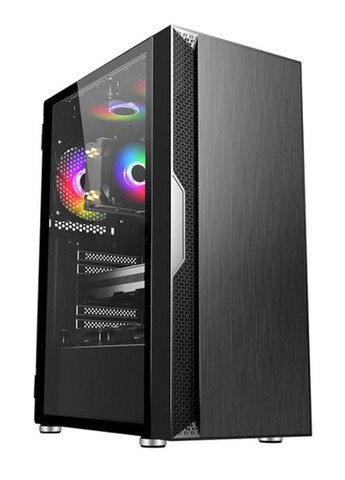 Корпус Gaming X3605B "Wizard" Black, без БП, ATX/Micro ATX/Mini ITX, 2x3.5 мм, 2xUSB2.0, 1xUSB 3.0, закаленное стекло GTL (314833213)