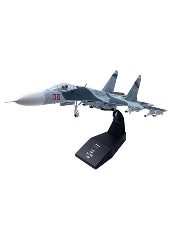 Модель літака винищувача Су-27 метал масштаб 1:100 No Brand (365039370)