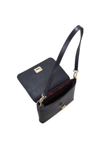 Сумка женская кожаная кроссбоди черная 5076-45 Karya (367983540)