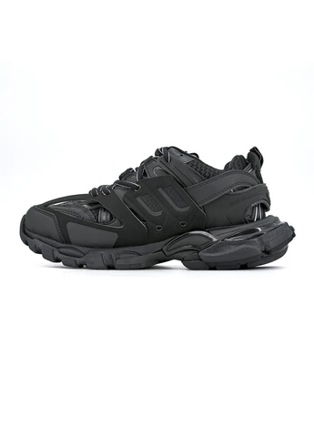 Черные летние кроссовки balenciaga track black баленсиага трек No Brand