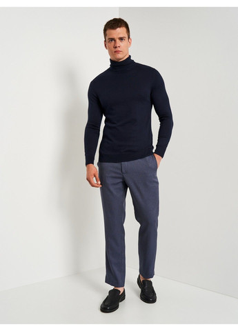 Темно-синие классические демисезонные брюки C&A