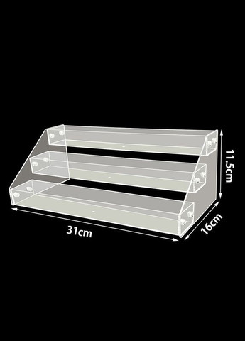 Товарная подставка-стенд на 3 полки для косметики, лаков, макарун, батончиков 310х160х115мм (код: TPS-3p) Beauty Nail (331902289)