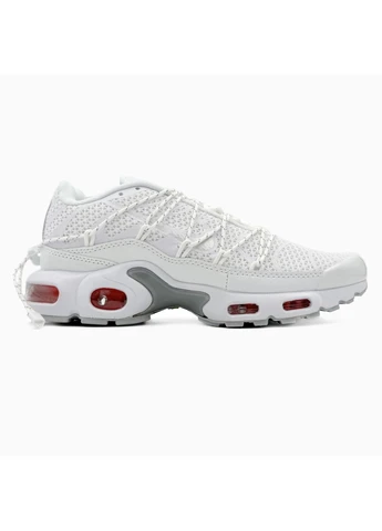 Белые летние кроссовки nike air max tn plus white найк аир макс тн плюс No Brand