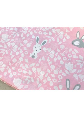 Бавовняна пелюшка 100*80см "Кролики на рожевому" Moontime (366037133)