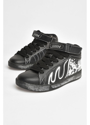 Чорні Осінні кросівки підліток для хлопчика чорного кольору Let's Shop