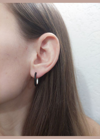 Серьги кольца овальные с эмалью MK1218 DeKolie (330134155)