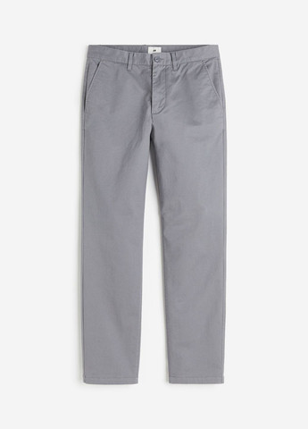 Светло-серые повседневный демисезонные брюки H&M