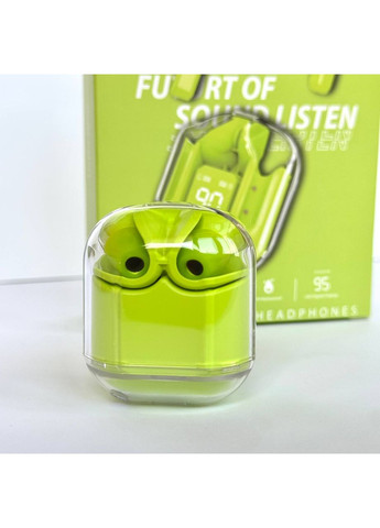 Бездротові навушники Ultra Pods Зелені вакуумні навушники для музики та дзвінків з мікрофоном TWS Pro (372460500)