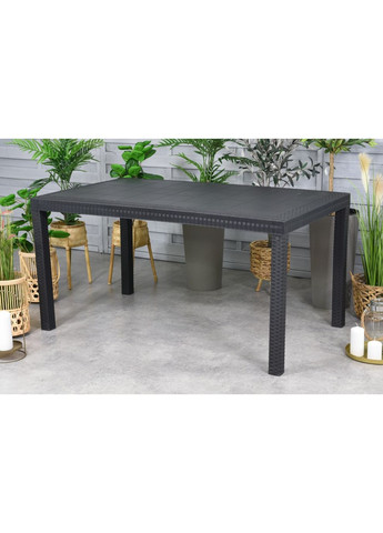 Стол для сада пластиковый Houston, графит. Bica (362582850)