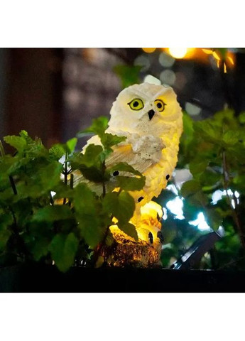 Фонарь садовая Сова с солнечной панелью WHITE Zibi (363832499)