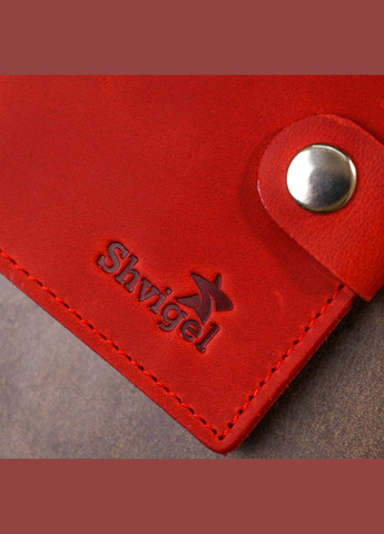 Жіночий гаманець з натуральної шкіри 16476 Червоний Shvigel (306881935)
