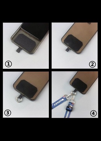 Текстильный ремешок-шнур для мобильного телефона, регулируемая длина, крепление через плечо или на шею No Brand (329038282)