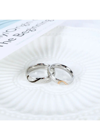 Парные кольца для влюбленных с сердечками Все размеры, обручальные кольца парные из медицинской стали No Brand парні каблучки (290253000)