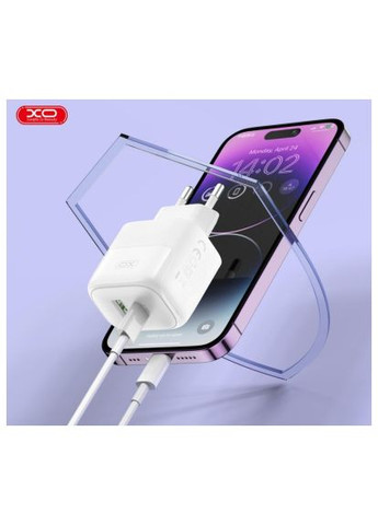 Зарядний пристрій (-QC37) XO 1xUSB QC3.0 + 1xUSB-C PD20W (369880358)