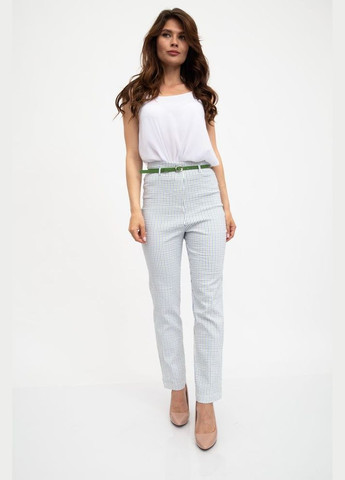Прямі жіночі штани в смужку, колір Білий, Ager (266815576)
