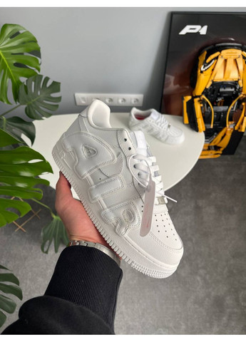 Белые демисезонные кроссовки мужские и женские nike air force plant flea white | найк эир форс плант белые No Brand