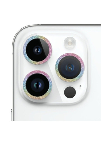 Захисне скло Metal Sparkles на камеру (в упак.) для Apple iPhone 15 Pro (6.1") /15 Pro Max (6.7") Epik (292005266)