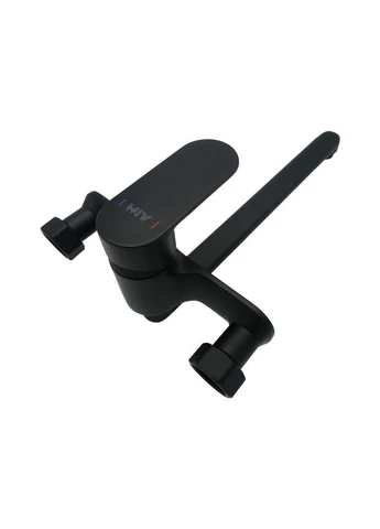 Смеситель для кухонной мойки AIM настенный матовый DG01252 (matte black) No Brand (375821282)