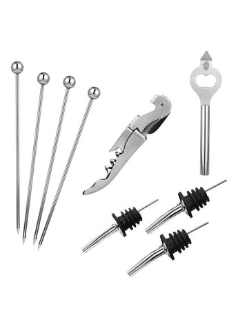 Набір для бару 19 предметів із нержавіючої сталі з підставкою Bar Set MJ-7892 Youchen (371899309)