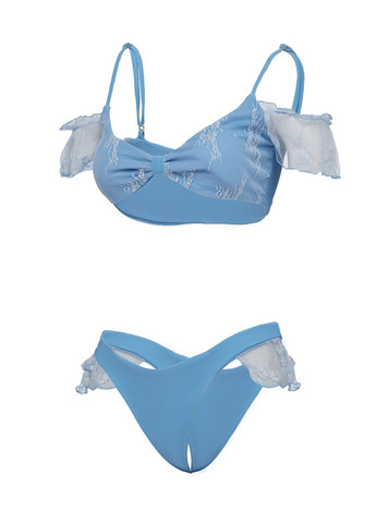 Блакитний літній купальник No Brand