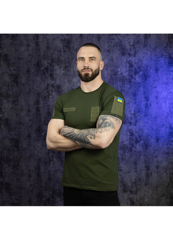 Хакі (оливкова) футболка peremoga військова хакі Pobedov