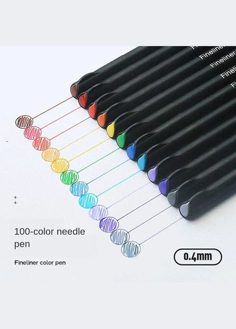 Набір різнокольорових лінерів Fineliner Color 12 кольорів, професійний набір лінерів для скетчів та малювання! 123 (337342393)