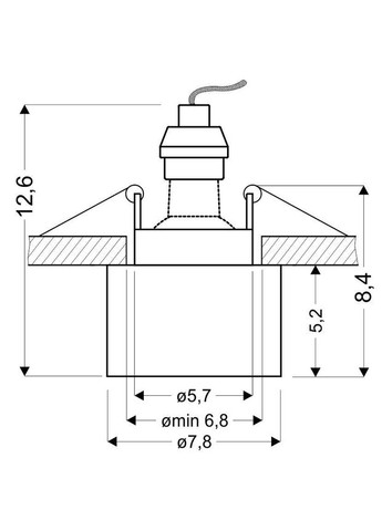 Точковий світильник TUBA (2273679) Candellux (361312787)