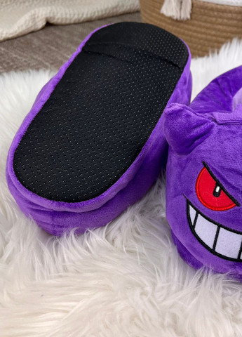 Фиолетовые домашние тапочки мужские покемон генгар My Kigu