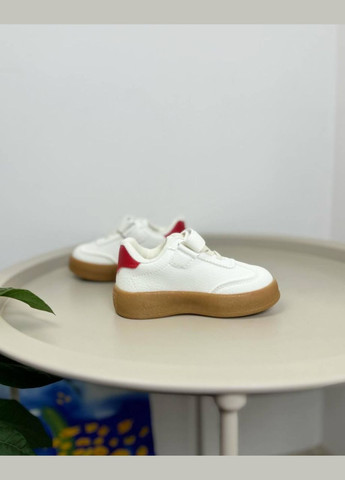 Белые детские кроссовки белые 1290 No Brand