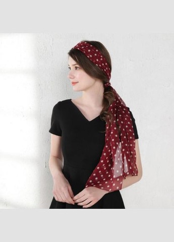 Жіноча шарф хустка в горох шифоновий 150 см*70 см PTR No Brand (317769858)