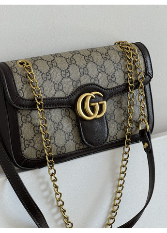 Сумка жіноча Marmont шоколадний крос боді через плече No Brand (369935338)