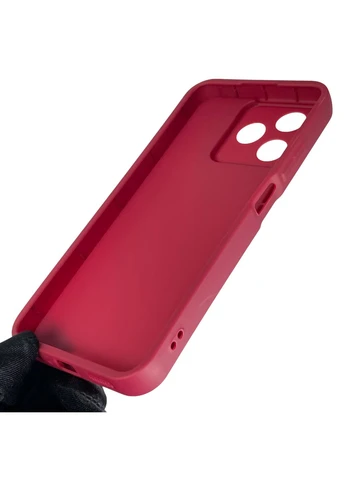 Чохол силіконовий Soft Touch з 3D принтом вишеньки для C53 бордовий (Повний захист камери) Realme (378971994)