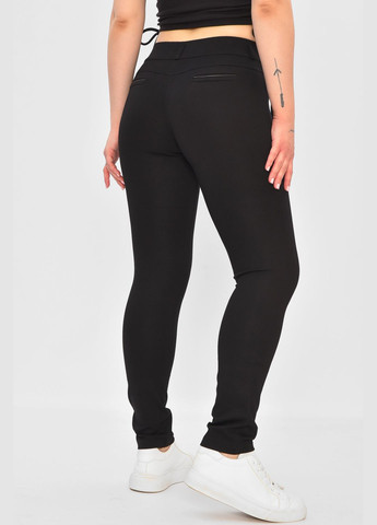 Лосины женские однотонные черного цвета Let's Shop (338370842)