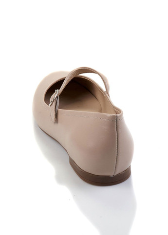 Жіночі балетки Rylko | бежеві однотонні натуральна шкіра (329995787)