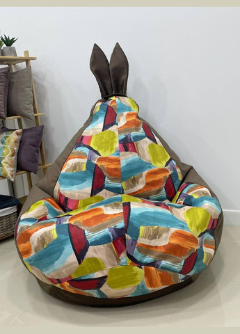 Крісло-мішок Зайчик Груша, MEGA XXXL - 160х120 Оксфорд 600D.PU.WR 216 SkyPuff (339871491)