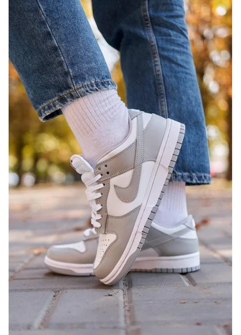 КРОСІВКИ ЖІНОЧІ NIKE SB DUNK LOW RETRO GREY НАЙК СБ ДАНК No Brand сірі демісезони (368867720)