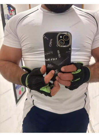 Чорна футболка спортивна компресійна для бігу,чоловіча тренувальна футболка для тренажерного залу чорна No Brand