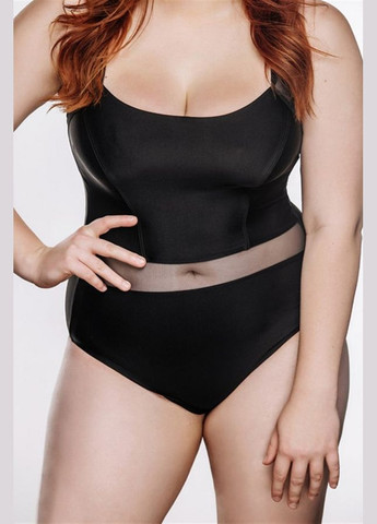 Черный летний цельный купальник танк с сеткой танк Morelito 01.6015 black