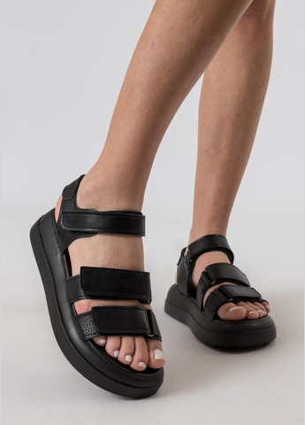 Черные босоножки (1255л) Melanda.M