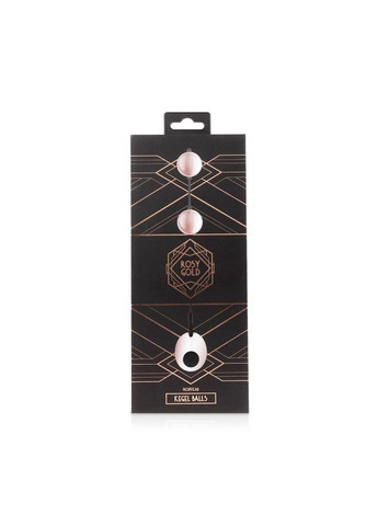 Металлические вагинальные шарики Gold - Nouveau Kegel Balls, вес 376гр, диаметр 2,8см SO4594 Rosy (303879339)