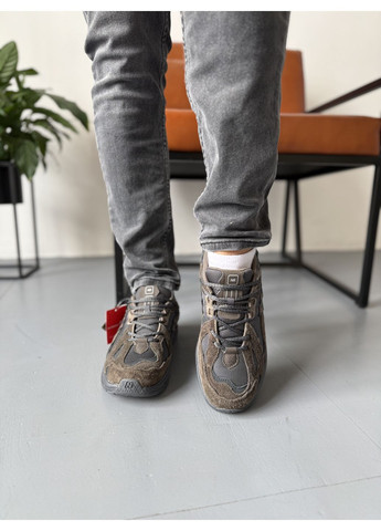 Серые демисезонные кроссовки мужские new balance 1906d brown grey gore-tex нью беланс 1906d No Brand