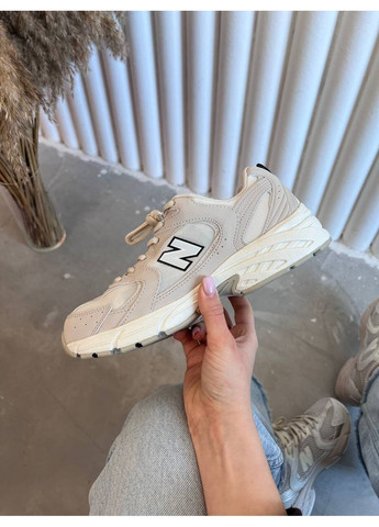 Белые демисезонные кроссовки мужские new balance 530 ivory mr530sh No Brand