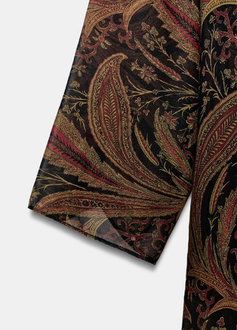 Комбинированное платье Zara с абстрактным узором