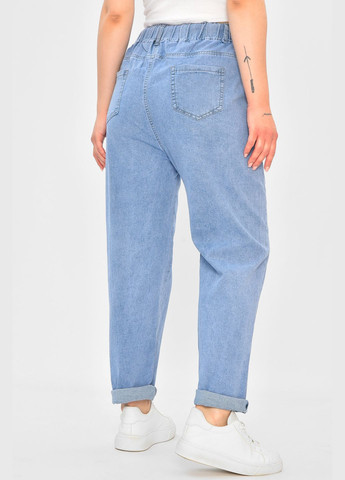Джинсы женские однотонные синего цвета Let's Shop - (336708533)