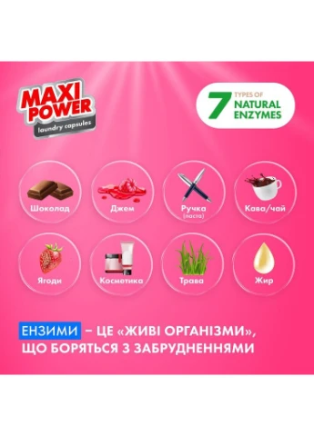 Капсули для прання універсальні Квітковий вітер, 11 шт Maxi Power (393746389)