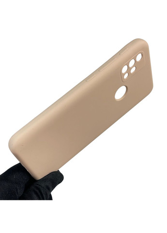 Чехол для Moto G20 (XT2128-1) силиконовый с микрофиброй нескользящий на моторола г20 пудровый Motorola (366390414)