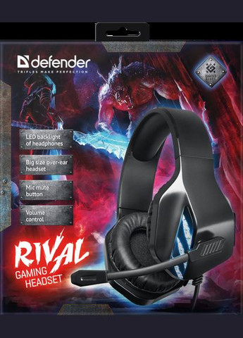 Гарнитура Rival Black (64565) Defender (278367543)