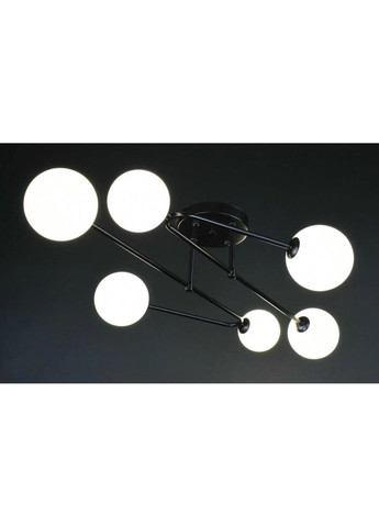 Люстра потолочная на 6 лампочек 27900 Черный 25х80х80 см. Sunnysky (335975016)